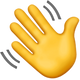 Waving emoji Waving emoji